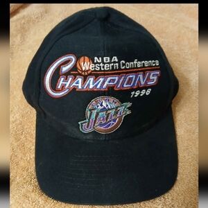 Vintage 1998 NBA Western Conference Champions Utah Jazz hat snapback cap snap